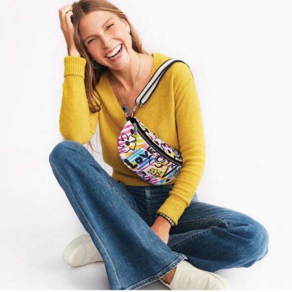 Brighton Grafitti Love Fanny Pack Crossbody Bag New - Picture 2 of 4